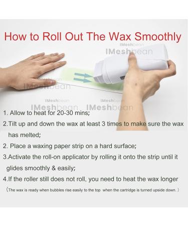 iMeshbean Depilatory Roll on Wax Heater Kit - Aloe & Honey Wax, 100 Paper Strips - Buy Online on GoSupps.com