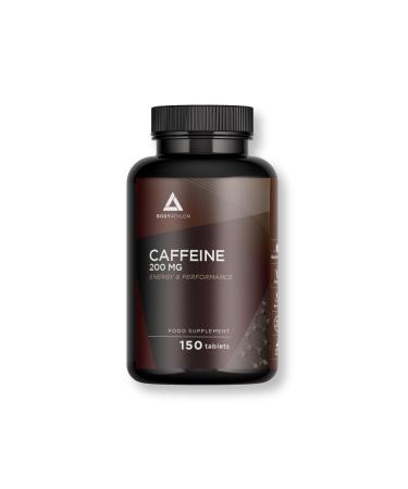 Bodyathon - Caffeine Tablets 200mg - 150 Tablets - Energy & Concentration - Increases Your Endurance - High Dose - Improves Your Sports Performance