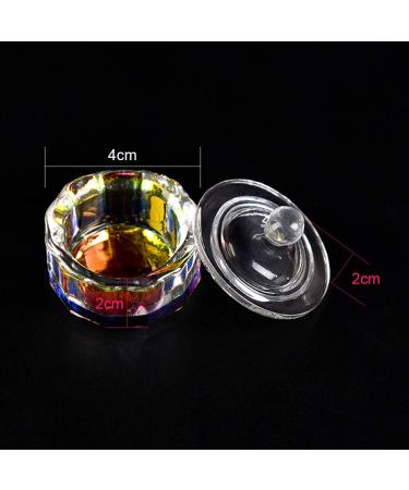 Alexnailart Dappenschale for Nail Art - Glass Symphony Crystal Cup & Acrylic Liquid Powder Holder with Lid | Manicure Tool Set (12) - Buy Online on GoSupps.com