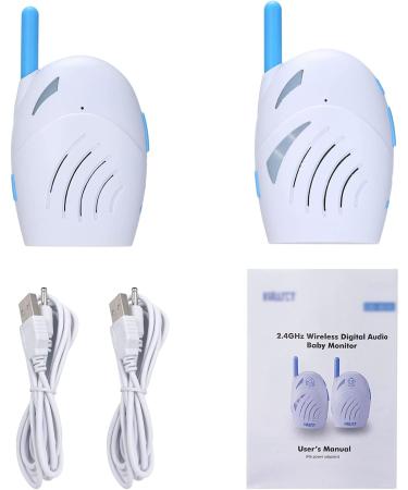 Splenssy Audio Baby Monitor - 2.4GHz Wireless Digital Audio, Two-Way Talk, Cry Detector | Portable & Sensitive Transmission - Buy Online on GoSupps.com