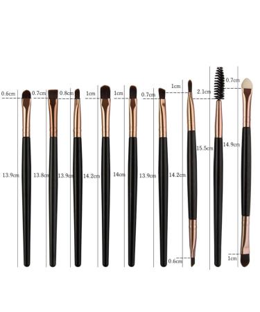 Detoper 25-Piece Makeup Brush Set - Facial Eye and Lip Brushes for Flawless Application - Premium Black Collection - Buy Online on GoSupps.com