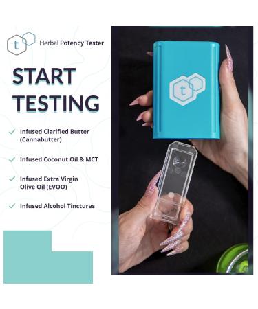 tCheck 2 Potency Testing Plus Kit | Home Potency Tester (Blue) with Expansion Pack | Test Oils, Infusions, Flower & More | tCheck 2 App Controlled | Easy Product Potency Analysis - Buy Online on GoSupps.com