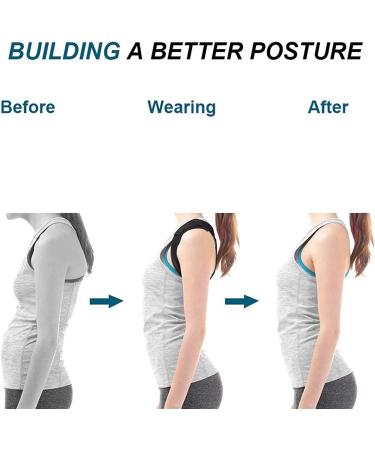 Posture Corrector Adjustable Back Shoulder Posture Corrector Belt Back Support Belt Back Corrector Shoulder Spine Brace Shape Body Anti Jerk Back Posture Light Gray-X-Large Light Gray-X-Large(Black) - Buy Online on GoSupps.com