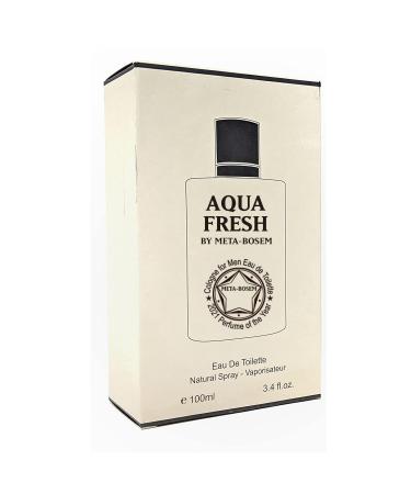 META-BOSEM Aqua Fresh Men's Cologne Eau de Toilette Natural Spray - Fresh Woody Scents - Aquatic Marine Notes - Great Holiday Gift - for All Day Use - a Classic Bottle 3.4 Fluid Ounce/100Ml Aqua Fresh 3.4 Fl Oz (Pack of 1) - Buy Online on GoSupps.com