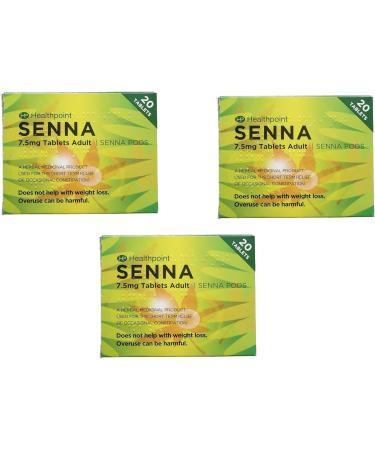 60 Senna Pod Tablets | Herbal Laxative Constipation Relief for Adults Over 18 Bundle with Chronic Constipation Guide
