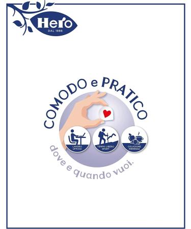Hero Poker Blueberry Jam 30 packs of 100g (4 single doses x 25g) jam and preserves high quality fruit no preservatives and no colourings - Buy Online on GoSupps.com