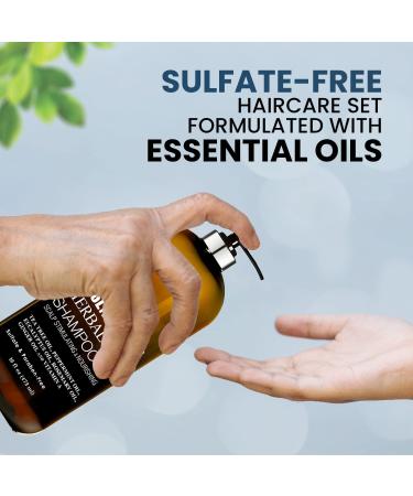 Botanic Hearth Essential Oil Shampoo & Conditioner Set - Sulfate Free, Hair Growth, Color Safe, All Hair Types - 16 fl oz - Buy Online on GoSupps.com