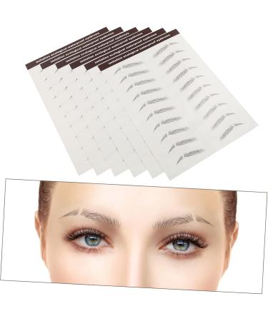 FOYTOKI 6pcs Eyebrow Stickers Brown Fake Eyebrows Makeup Eyebrow Transfer Black Eyebrow Water Transfer Paper 5.8X1X0.1CM Brown - Buy Online on GoSupps.com
