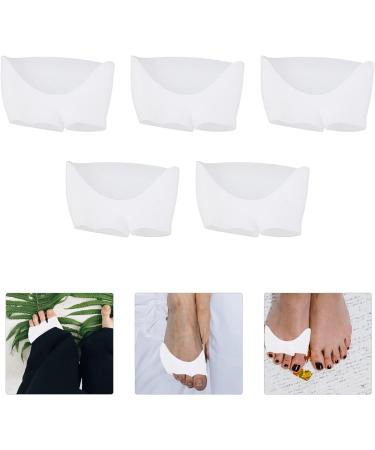 10pcs White Toe Separators for Men - Orthopedic Hammer Toe Cushion Support and Comfortable Forefoot Isolation Sleeves - Buy Online on GoSupps.com