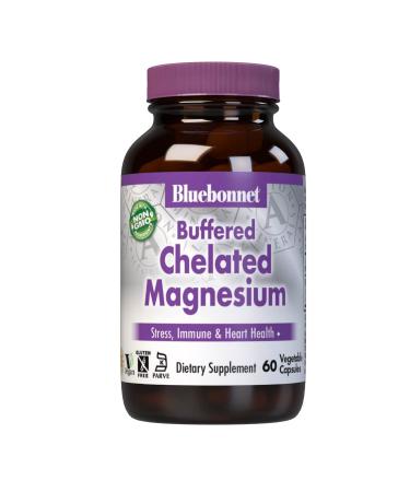 Bluebonnet Nutrition Buffered Chelated Magnesium 60 Vegetable Capsules