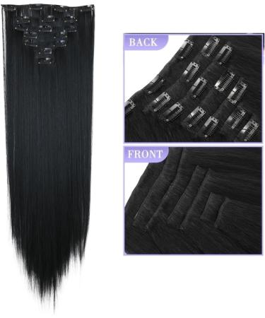 prinfantasy Halo Hair Extension Long Straight Clip in Synthetic Hairpiece Brown Hair Pieces for Women MW147 GBMW147 24 inch - Buy Online on GoSupps.com