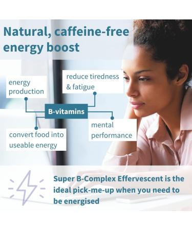 Super B-Complex Liquid B-Vitamin Effervescent Drink - 20 Methylated Tablets - Energy Supplement, Sugar-Free, Orange Flavor - Vegan Formula by Igennus - Buy Online on GoSupps.com