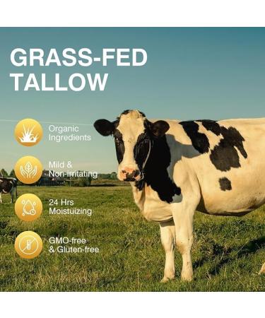 Beef Tallow for Skin Tallow and Honey Cream Tallow Face Moisturizer Natural Grass-Fed Beef Tallow Balm with Raw Honey Moisturizing Cream for Body Lotion Skin Care for Skin (2.47 Oz) 2.5 Ounce (Pack of 1) - Buy Online on GoSupps.com