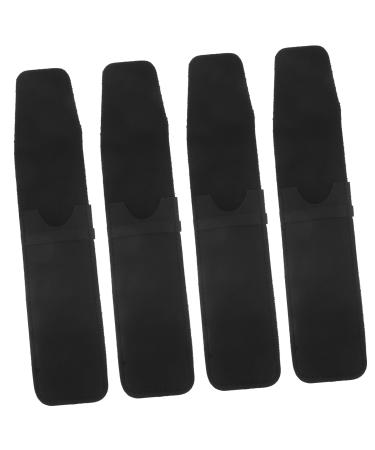 Frcolor 4 piece of razor case basics of personal care shaving fits razor case carrying bag for razor razor covers leather portable man travel items