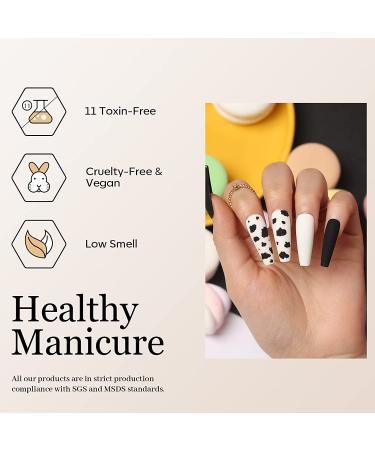 Modelones 6 Colors Gel Nail Polish Set - Bright Red, Yellow, Blue, Black, White | Soak Off LED Nail Art Manicure Kit for Women | DIY Home Salon Gift | Beginner Friendly - A4-Colorful Life - Buy Online on GoSupps.com