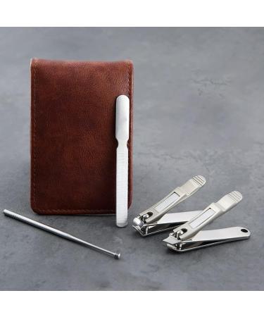 Nail Clippers Set Stainless Steel Nail Set Household Nail Clippers Nail File Men's Personal Care Manicure Tool Set Suitable for Outdoor Travel Portable - Buy Online on GoSupps.com