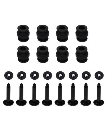 SAMLOO 8pcs Rubber Damper Shock Absorbers Balls and Anti-Drop Securing Pins for DJI Phantom 3 / Phantom 2 Professional Advanced Gimbal Mount Anti Vibration, Black