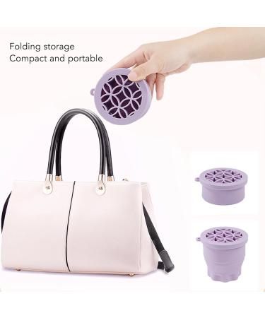 Makeup Brush Cleaning Mat Makeup Brush Cleaner Cup Makeup Brush Cleaner Cosmetic Brush Cleaning Pad Drying Rack Silicone Scrubber Bowl Portable Washing Tool (Purple) - Buy Online on GoSupps.com