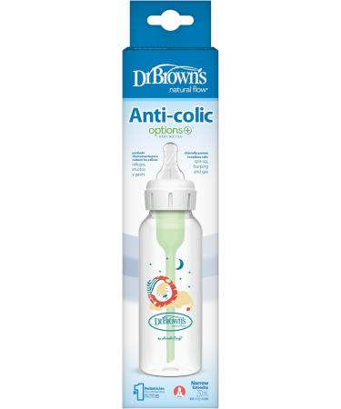 Dr. Brown's Options+ Anti-Colic Bottle - Slim 250 ml Lion Design | 0 Months+ - Buy Online on GoSupps.com