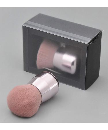 Ranvi Foundation Brush Portable Mineral Brush Angle Large Face Brush Pink Round Brush + Bevel Brush 2PCS - Buy Online on GoSupps.com