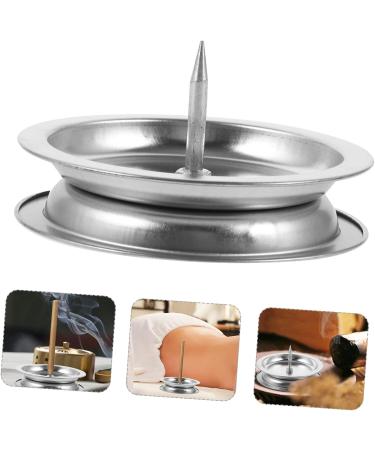 BCOATH Stainless Steel Moxibustion Stick Base - Incense Holder & Burner Tray for Moxa Sticks - 2-Piece Set - Buy Online on GoSupps.com