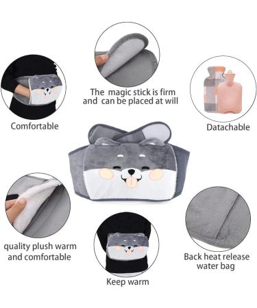 Stickerboy Hot Water Bottle PVC Pouch with Plush Cover - Hot Water Bag for Neck, Shoulders, Back & Abdomen - Buy Online on GoSupps.com