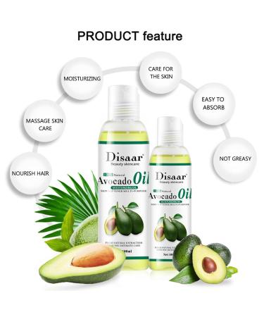 DISAAR Beauty Natural Softening Multi-Purpose Moisturizing Mineral Oil Relive Dry Skin 100ml/3.38fl.oz (Avocado Oil) - Buy Online on GoSupps.com