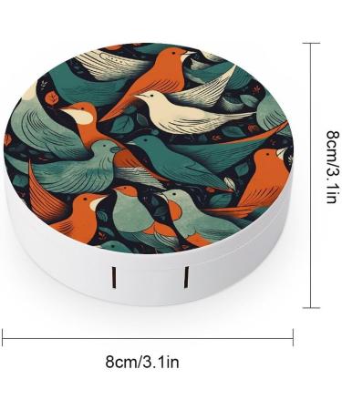 Buy Flock of Birds Portable Contact Lens Case - Travel-Friendly Storage Box for Contact Lenses - Buy Online on GoSupps.com