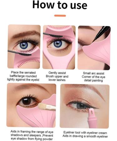  Mikinona Mikinona Artifact Auxiliary Eyeliner Help Silicone Lie Liner Makeup Supplies For Pencil Eyeliner Mermaid Eyeliner Help Silicone Eye Stencils - Buy Online on GoSupps.com