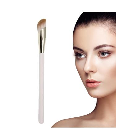 Angled Foundation Brush - Oblique Foundation Brush - Concealer Makeup Brush Small Nose Contouring Brushes for Dark Circles Puffiness Concealer Brush