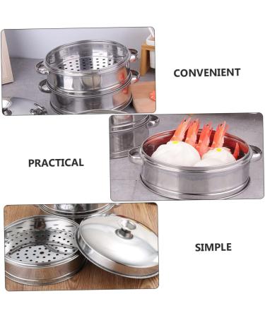 FELTECHELECTR 1 set Dumplings with Stainless Food Steam Household Cooking Premium Kitchen Steaming Accessory Buns stainless steel - Buy Online on GoSupps.com