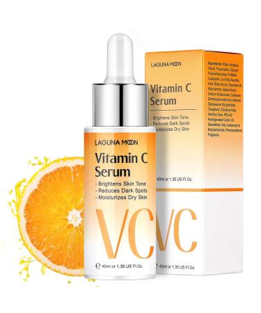Vitamin C Serum for Face - Skincare with Hyaluronic Acid & Amino Acids - Natural Anti-Aging Serum Brightening Serum & Dark Spot Corrector - for Hydrated Moisturized Plump Smooth Glowing Skin