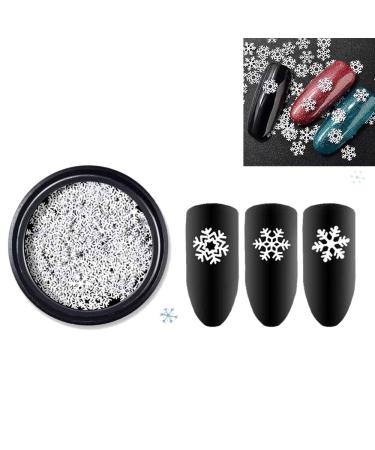 ENERRGECKO Nails Decorations 1Box Snowflake Shaped Dazzling Nail Sticker Nails Art Decoration
