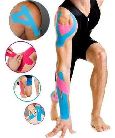 Premium 4 x 16.4' Kinesiology Tape for Athletic Performance and Muscle Pain Relief - Latex-Free, Waterproof, Uncut Roll - Beige - Buy Online on GoSupps.com