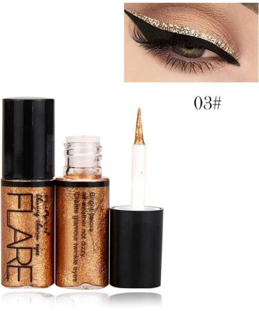 1Pc Glitter Liquid Eyeliner Eye Shadow Long Lasting Waterproof Luminous Metallic Shiny Smoky Shimmer Sparkling Eyeshadow Liquid (C 1 PC) - Buy Online on GoSupps.com