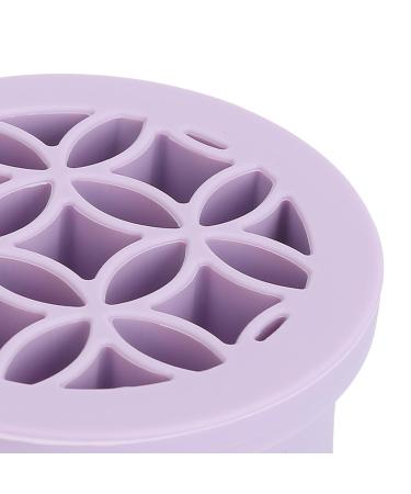 Foldable Silicone Makeup Brush Cleaning Mat & Hanging Drying Net - Compact Efficient Organizer in Purple | Multi-Purpose Beauty Tool for Easy Storage - Buy Online on GoSupps.com