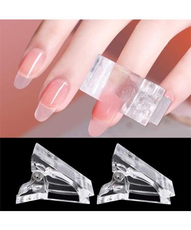 Jawseu 120-Piece Dual Forms Stiletto Nail Tips Kit - Artificial Nail Shapes with Tip Clip & Gel Brush for UV/Acrylic DIY Manicure - Perfect for Polygel A01 - Buy Online on GoSupps.com