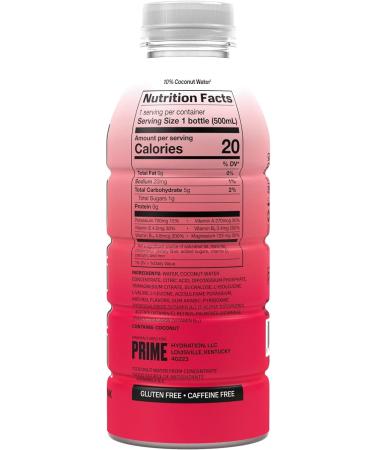 Prime Hydration Electrolyte-Rich Drink - Cherry Flavor 500ml (12 Pack) - Buy Online on GoSupps.com