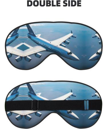 Airplanes Print Double-Sided Eye Mask | Soft Light-Blocking Sleep Mask for Restful Sleep | Shop Worldwide - Buy Online on GoSupps.com