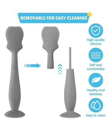 3 Pack Baby Diaper Cream Spatula Applicator Set - Soft Silicone Butt Paste Brush for Newborns (Blue Gray White) - Buy Online on GoSupps.com