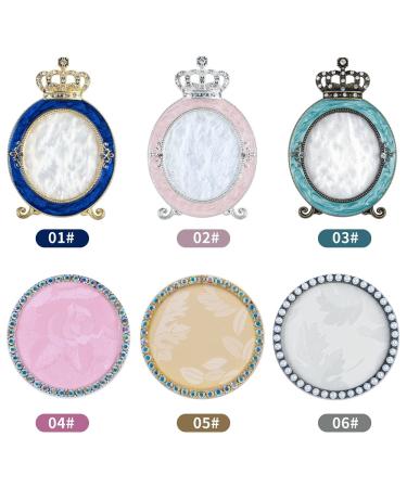Buy Nail Art Palette Display & Mixing Holder | Retro Pearl Crown Frame (#02) - Perfect for Nail Polish & Color Drawing - Buy Online on GoSupps.com
