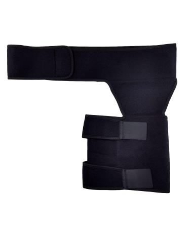 Adjustable Hip Brace & Groin Support Bandage | Breathable Unisex Compression Sleeve for Sciatica & Hamstring Relief - Buy Online on GoSupps.com