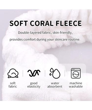 Spa Bow Makeup Headband | High Elasticity Coral Fleece Headband for Women and Girls - Pink - Buy Online on GoSupps.com