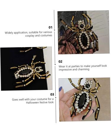 Beatifufu Hairpin Goody Barrettes for Women Rhinestone Barrettes for Women Headwear for Women Hair Clip for Women Barrettes for Hair Rhinestone Spider Hair Clip Girl Headdress Plastic - Buy Online on GoSupps.com