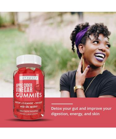 Zanapure Premium Apple Cider Vinegar Gummies | Weight & Gut Health Support | 100% Pure with The Mother | Beetroot & Pomegranate | 90 Vegan Gummies - Buy Online on GoSupps.com