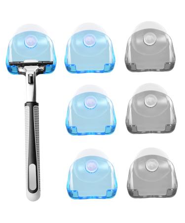 ABOOFAN 6S Razor holder with suction cup hangers Razor hanger for the shower wall wall bracket Razor hooks for shower wall soap shell Transparent dropshipping plastic input wall