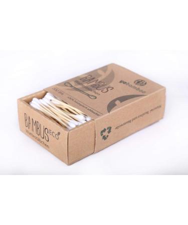 Yabamboo Bamboo Cotton Swabs 4-Pack | 800 Biodegradable Sustainable Vegan & Compostable | Eco-Friendly Plastic-Free - Buy Online on GoSupps.com