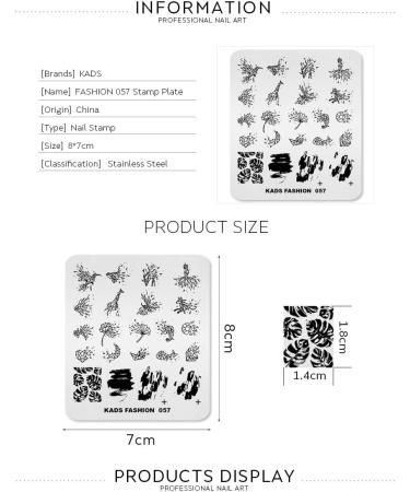 Alexnailart Nail Art Stamping Plates Image Template Broken Geometry Graphics Leaf Pattern Design Stamper Nail Art DIY Print Manicure Nail Art Stencil Tools FA057 - Buy Online on GoSupps.com