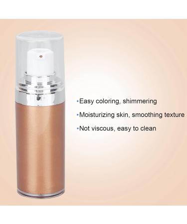 Glitter Body Makeup Liquid Cream - Shimmery Rose Gold Highlighter for Face & Skin | Moisturizing Lotion with Natural Glow Finish - Buy Online on GoSupps.com