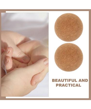 Minkissy Cork Massage Ball - High-Poaching Lacrosse Massager & Foot Massager for Plantar Ridges - 100mm Wooden Yoga Ball - International Shipping Available - Buy Online on GoSupps.com